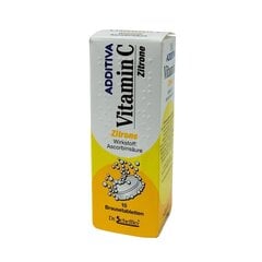 Uztura bagātinātājs Additiva Vitamin C Zitrone putojošās tabletes N10 cena un informācija | Vitamīni, preparāti, uztura bagātinātāji labsajūtai | 220.lv