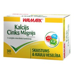 Uztura bagātinātājs Walmark Kalcijs-magn.-cinks tabletes N30 cena un informācija | Vitamīni, preparāti, uztura bagātinātāji labsajūtai | 220.lv