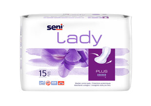 Урологические прокладки Seni Lady Plus для женщин, 15 шт. цена и информация | Подгузники, прокладки, одноразовые пеленки для взрослых | 220.lv