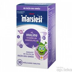 Uztura bagātinātājs Marsieši® ar inulīnu ar meža ogu garšu, 30 košļājamas tabletes cena un informācija | Vitamīni, preparāti, uztura bagātinātāji labsajūtai | 220.lv