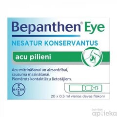 Bepanthen Eye acu pilieni 0.5ml N20 cena un informācija | Acu pilieni | 220.lv