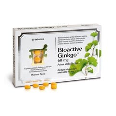 Витамины BioActive Ginkgo 60 мг, N30 цена и информация | Витамины, пищевые добавки, препараты для иммунитета | 220.lv