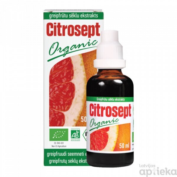 Citrosept Organic 50ml (greipfr. sēklu ekstr.) цена и информация | Vitamīni, preparāti, uztura bagātinātāji imunitātei | 220.lv