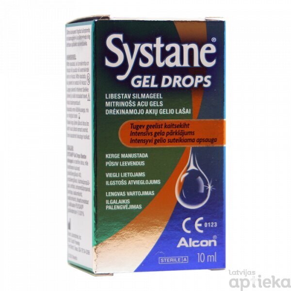 Systane gels-acu pilieni 10ml cena un informācija | Acu pilieni | 220.lv