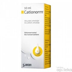 Cationorm gtt.opht. 10ml cena un informācija | Acu pilieni | 220.lv