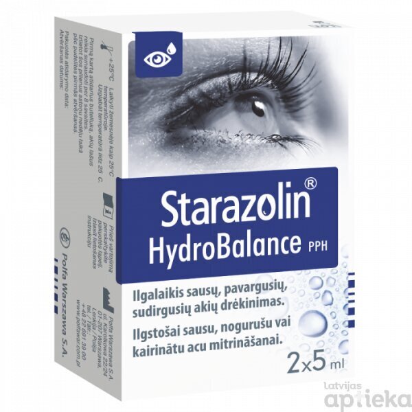 Starazolin HydroBalance acu pilieni 5ml N2 cena un informācija | Acu pilieni | 220.lv