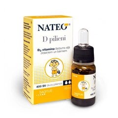 Nateo D3 Vit. pil. 10ml cena un informācija | Vitamīni, preparāti, uztura bagātinātāji labsajūtai | 220.lv