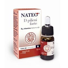 Капли Nateo Forte D3, 10 мл цена и информация | Витамины, пищевые добавки, препараты для хорошего самочувствия | 220.lv