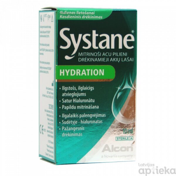 Systane Hydration acu pilieni 10ml cena un informācija | Acu pilieni | 220.lv