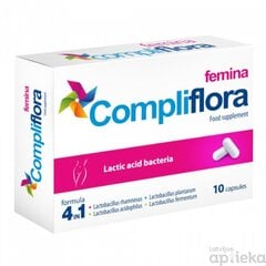 CompliFlora Femina caps. N10 cena un informācija | Vitamīni, preparāti, uztura bagātinātāji imunitātei | 220.lv