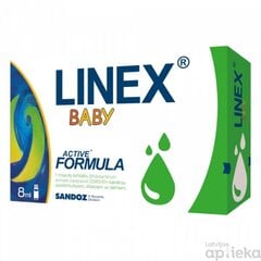 Linex Baby pilieni 8ml cena un informācija | Vitamīni, preparāti, uztura bagātinātāji imunitātei | 220.lv