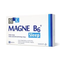 Magne B6 Sleep caps. N30 cena un informācija | Vitamīni, preparāti, uztura bagātinātāji labsajūtai | 220.lv