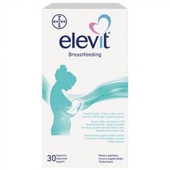 Uztura bagātinātājs Elevit Breastfeeding kapsulas N30 cena un informācija | Vitamīni, preparāti, uztura bagātinātāji labsajūtai | 220.lv