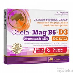 Витамины Olimp Labs Chela-Mag B6+D3 N30 цена и информация | Витамины, пищевые добавки, препараты для хорошего самочувствия | 220.lv