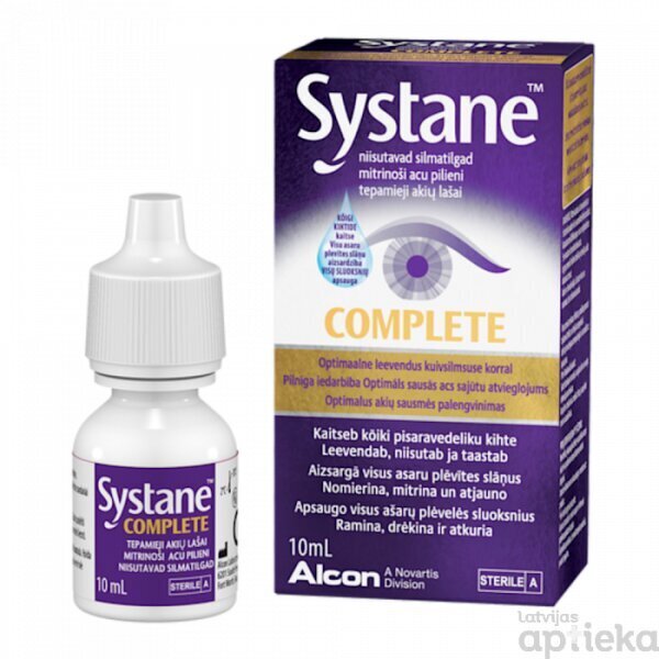 Systane Complete acu pilieni 10ml cena un informācija | Acu pilieni | 220.lv