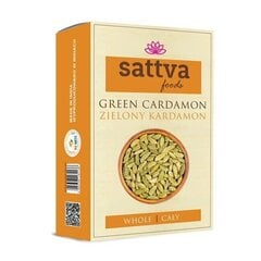 Sattva Foods zaļais kardamons, vesels, 100 g cena un informācija | Garšvielas, garšvielu komplekti | 220.lv