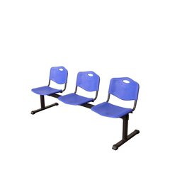 Скамья ожидания Pozohondo Piqueras y Crespo B3PIAZ, синяя цена и информация | Офисные кресла | 220.lv