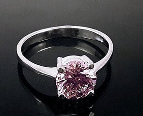 Серебряное кольцо с цирконием - размер #17 цена и информация | Кольца | 220.lv