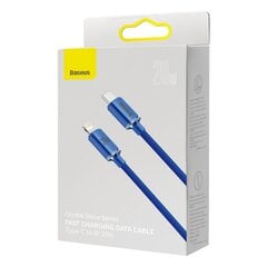 Кабель для быстрой зарядки Baseus Crystal Shine Series USB Type C to Lightning 20 Вт 1,2 м, синий (CAJY000203) цена и информация | Кабели для телефонов | 220.lv