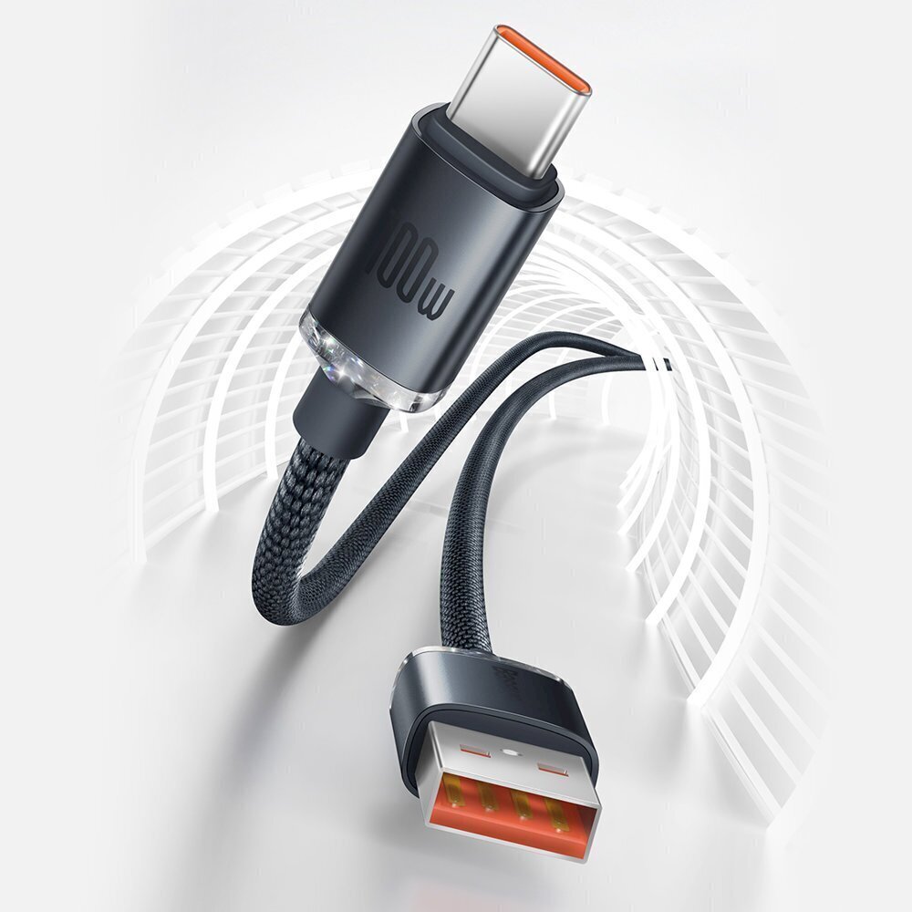Baseus vads telefoniem USB A, C100W 1,2m цена и информация | Savienotājkabeļi | 220.lv