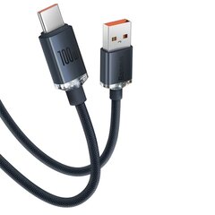 Baseus crystal shine series fast charging data cable USB Type A to USB Type C 100W 2m blue (CAJY000503) цена и информация | Кабели для телефонов | 220.lv