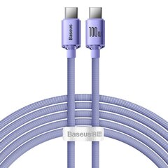 Baseus Crystal Shine Series cable USB cable for fast charging and data transfer USB Type C - USB Type C 100W 2m black (CAJY000701) цена и информация | Кабели для телефонов | 220.lv
