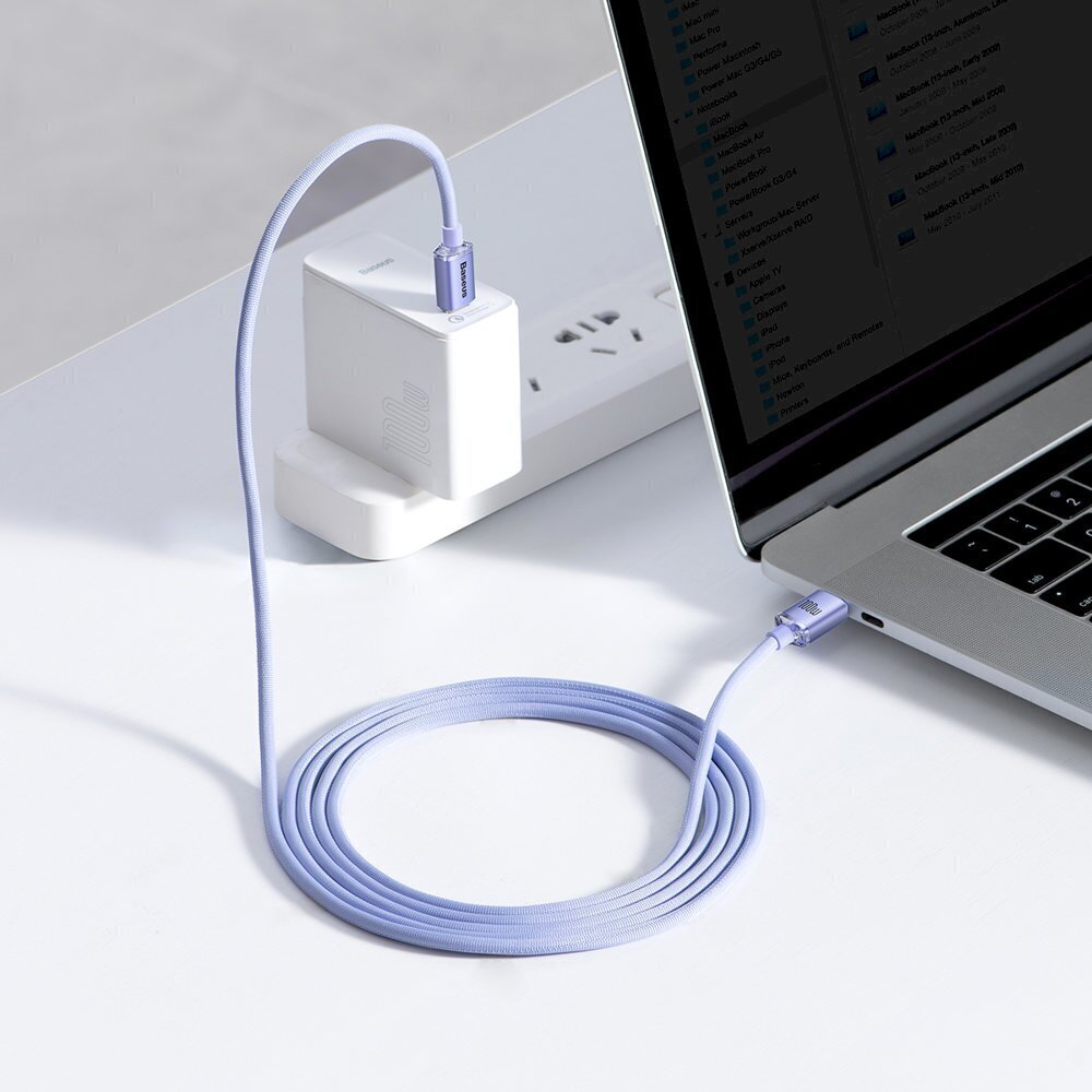 Baseus vads telefoniem USB C, 100W 2m cena un informācija | Savienotājkabeļi | 220.lv