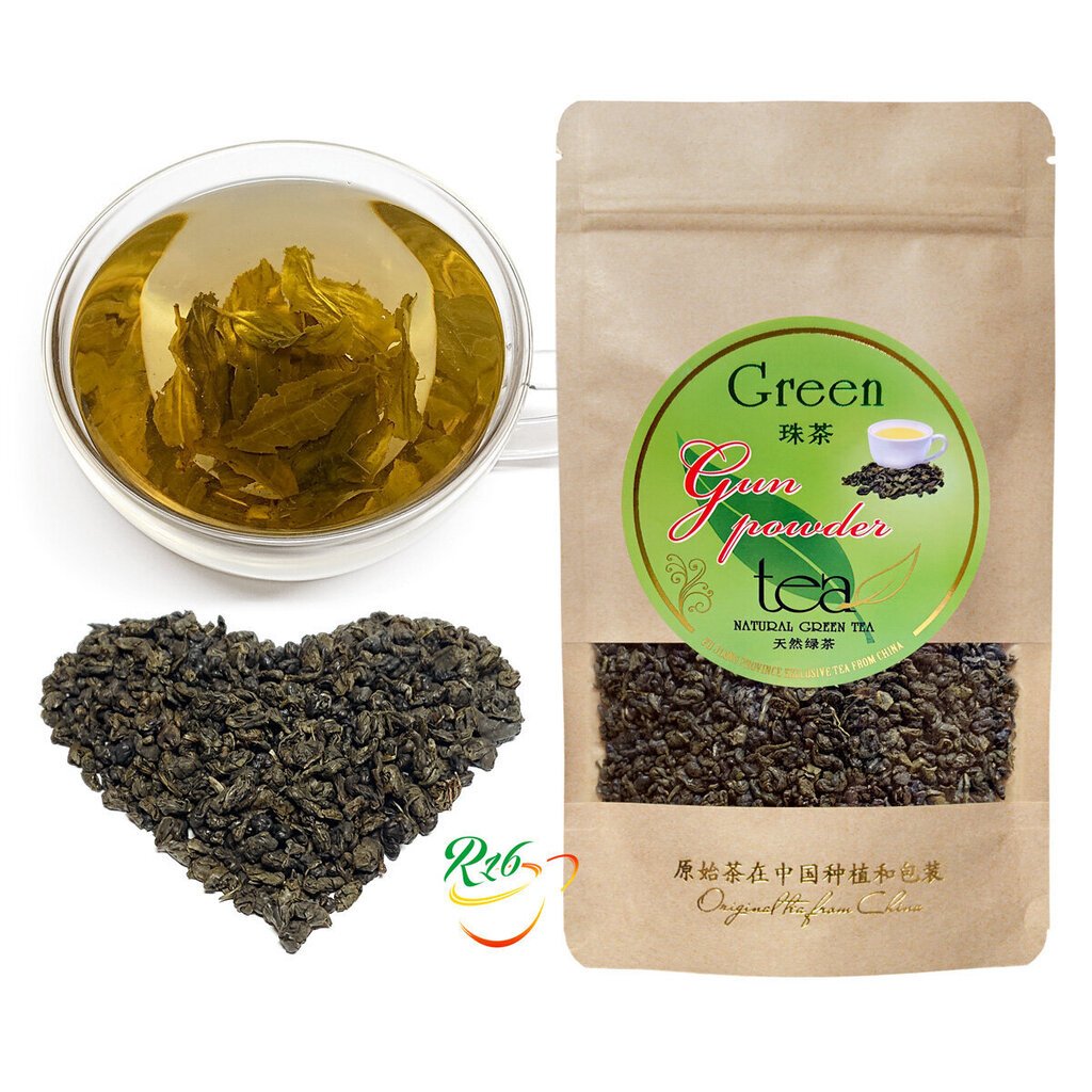 Ķīnas Zaļā tēja - GUNPOWDER, 100 g cena un informācija | Tēja | 220.lv