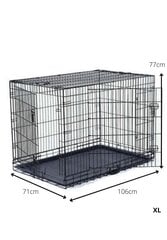 Bokss suņiem – Transport Crate XL, 106x71x77 cm cena un informācija | Transportēšanas būri, somas | 220.lv