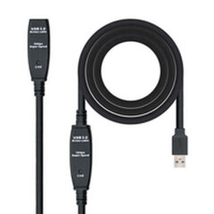 Удлинительный USB-кабель Nanocable 10.01.0313 15 м 5 Gbps цена и информация | Адаптеры и USB разветвители | 220.lv