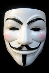 Vendeta Guy Fawkes maska, balta цена и информация | Карнавальные костюмы, парики и маски | 220.lv