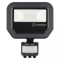 Светодиодный прожектор с датчиком движения Ledvance Floodlight PFM 10Вт/4000K IP65 BK цена и информация | Уличное освещение | 220.lv