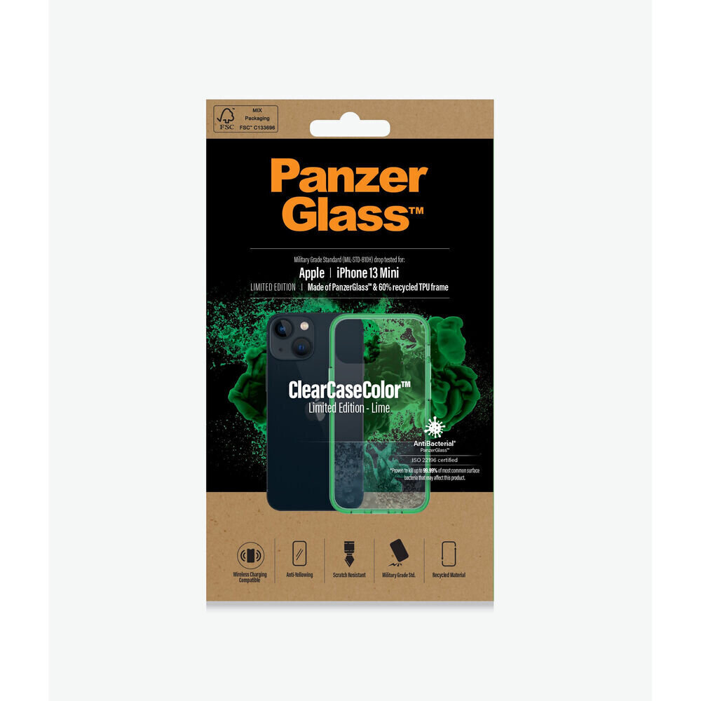 Pārvietojams Pārsegs Panzer Glass 329   IPHONE 13 MINI Zaļš cena un informācija | Telefonu vāciņi, maciņi | 220.lv