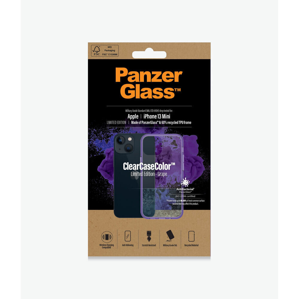 Pārvietojams Pārsegs Panzer Glass 327   IPHONE 13 MINI Violets цена и информация | Telefonu vāciņi, maciņi | 220.lv