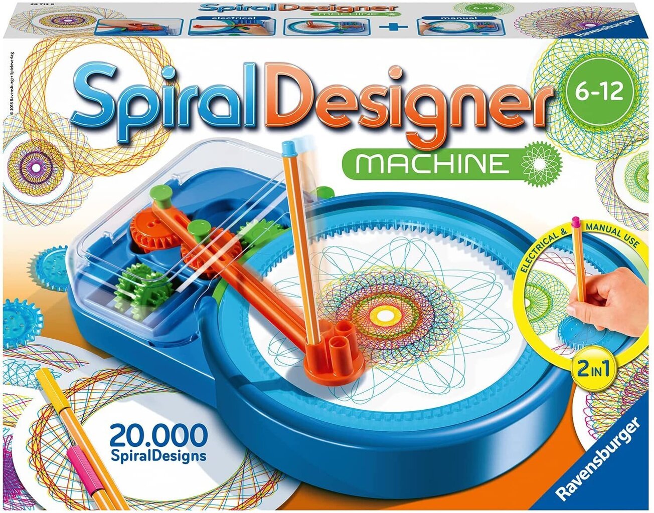 Spiral Designer Machine, Ravensburger Li R29713 cena un informācija | Attīstošās rotaļlietas | 220.lv