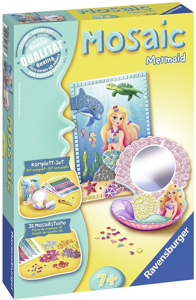 Ravensburger Mosaic Midi Mermaid, Li R18348 cena un informācija | Attīstošās rotaļlietas | 220.lv