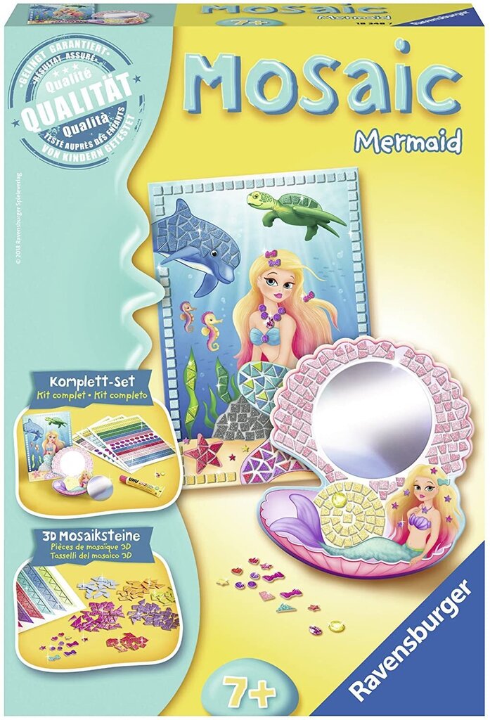 Ravensburger Mosaic Midi Mermaid, Li R18348 cena un informācija | Attīstošās rotaļlietas | 220.lv