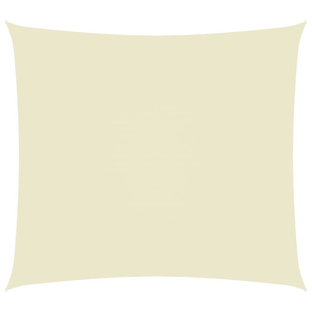 vidaXL saulessargs, taisnstūra, 2,5x3,5 m, krēmkrāsas oksforda audums cena un informācija | Saulessargi, markīzes un statīvi | 220.lv
