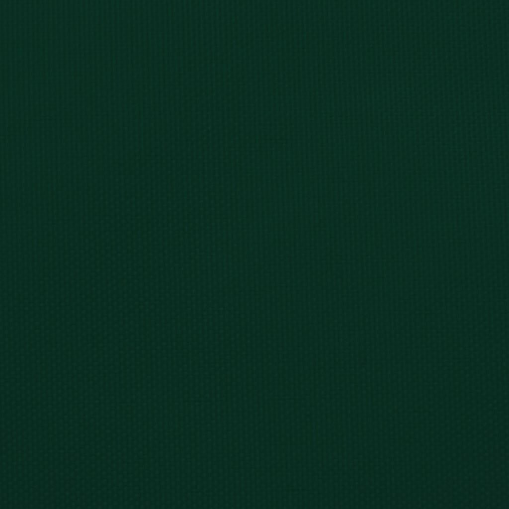 vidaXL saulessargs, 5x5 m, kvadrāta, tumši zaļš oksforda audums cena un informācija | Saulessargi, markīzes un statīvi | 220.lv
