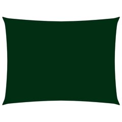 vidaXL saulessargs, 4x6 m, taisnstūra, tumši zaļš oksforda audums cena un informācija | Saulessargi, markīzes un statīvi | 220.lv