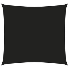 vidaXL saulessargs, 4x4 m, kvadrāta forma, melns oksforda audums cena un informācija | Saulessargi, markīzes un statīvi | 220.lv