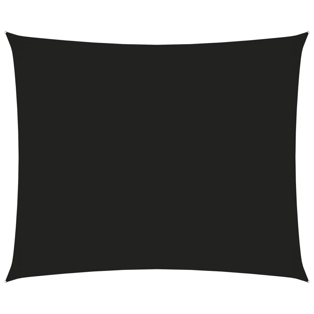 vidaXL saulessargs, taisnstūra forma, 3x4 m, melns oksforda audums цена и информация | Saulessargi, markīzes un statīvi | 220.lv