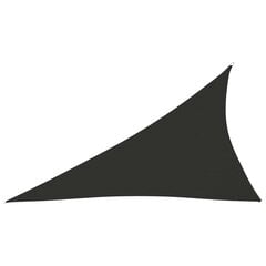 vidaXL saulessargs, 3x4x5 m, trijstūra, antracītpelēks oksforda audums cena un informācija | Saulessargi, markīzes un statīvi | 220.lv