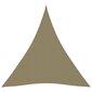 vidaXL saulessargs, 5x6x6 m, trijstūra forma, bēšs oksforda audums цена и информация | Saulessargi, markīzes un statīvi | 220.lv