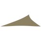 vidaXL saulessargs, 4x5x6,4 m, trijstūra forma, bēšs oksforda audums cena un informācija | Saulessargi, markīzes un statīvi | 220.lv