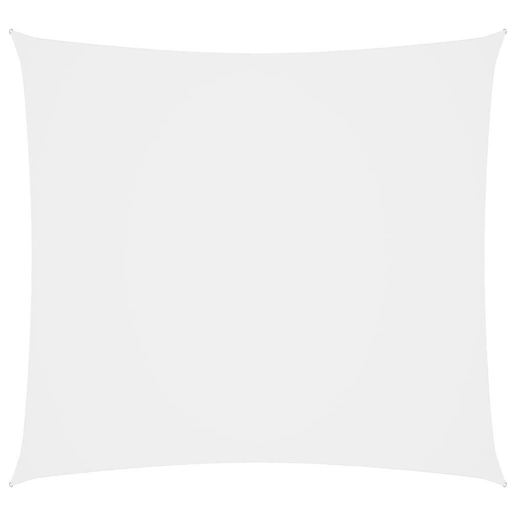 vidaXL saulessargs, 2,5x2,5 m, kvadrāta forma, balts oksforda audums cena un informācija | Saulessargi, markīzes un statīvi | 220.lv