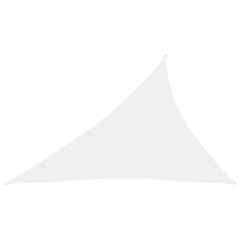 vidaXL saulessargs, 4x5x6,4 m, trijstūra forma, balts oksforda audums cena un informācija | Saulessargi, markīzes un statīvi | 220.lv