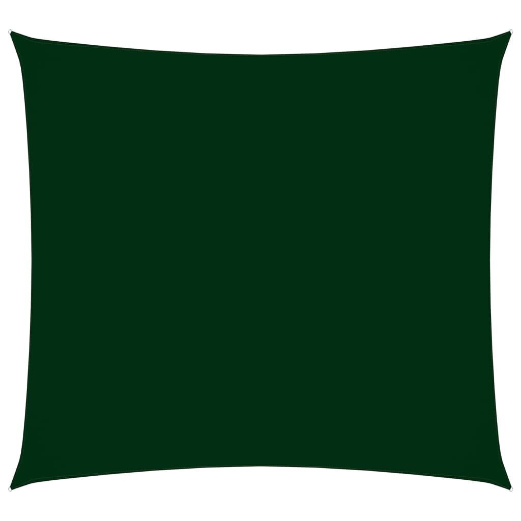vidaXL saulessargs, 4,5x4,5 m, kvadrāta, tumši zaļš oksforda audums цена и информация | Saulessargi, markīzes un statīvi | 220.lv
