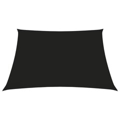 vidaXL saulessargs, 6x6 m, kvadrāta forma, melns oksforda audums cena un informācija | Saulessargi, markīzes un statīvi | 220.lv
