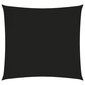 vidaXL saulessargs, 7x7 m, kvadrāta forma, melns oksforda audums cena un informācija | Saulessargi, markīzes un statīvi | 220.lv